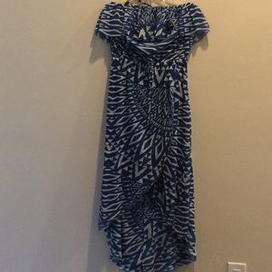 Tropical print dress